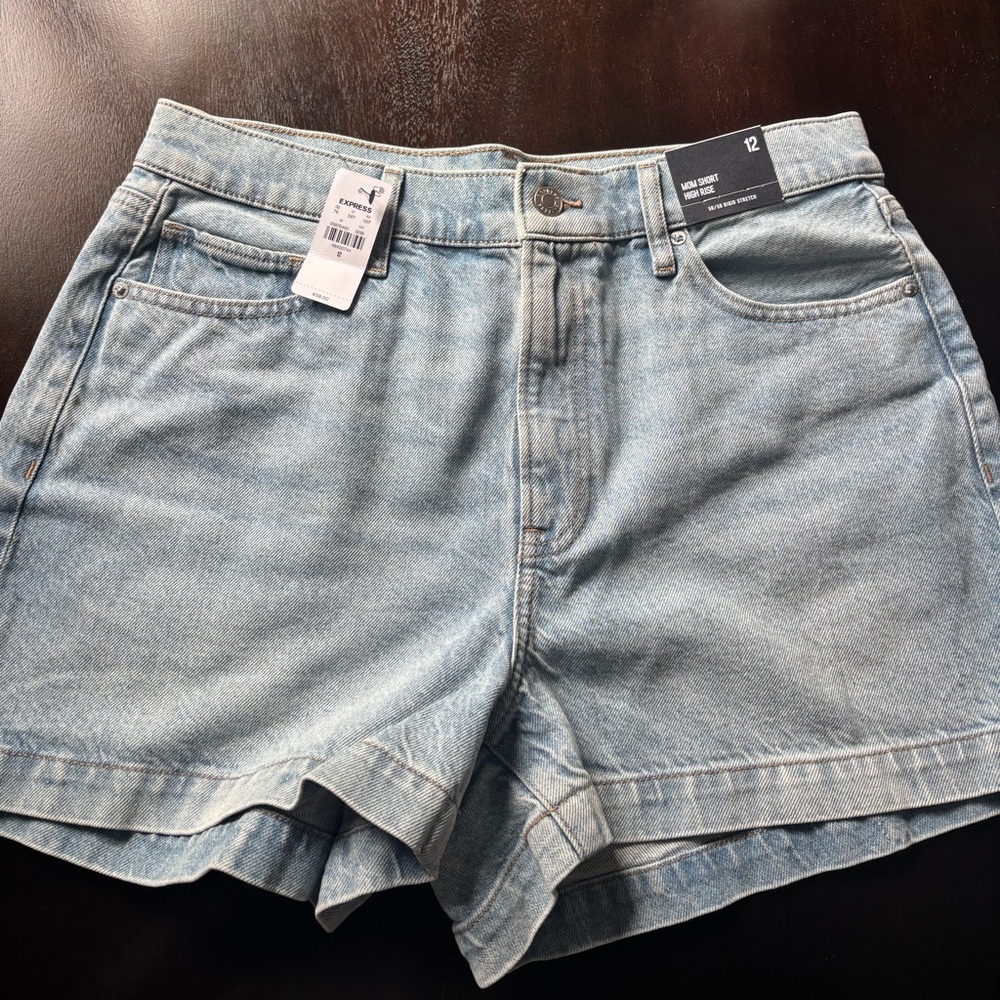 Express High Rise Mom Shorts
